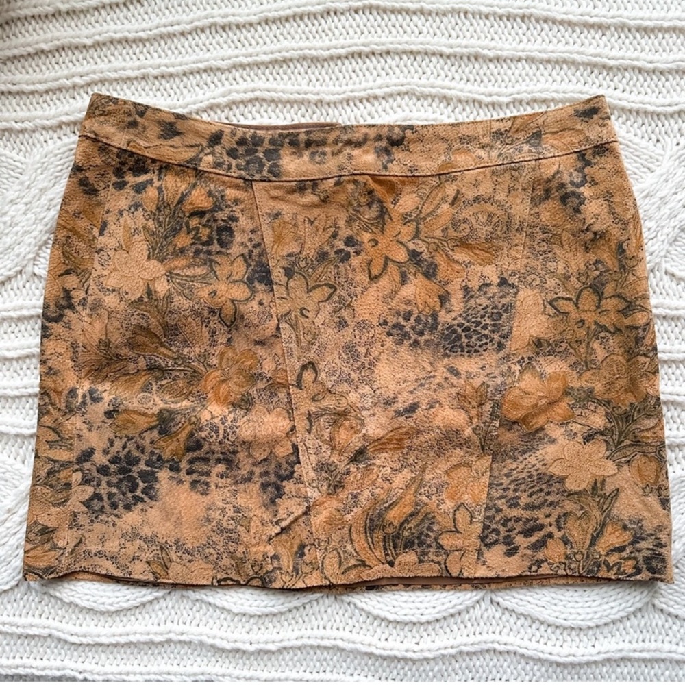 Express Light Cognac / Mustard Tellow Mini Pencil Skirt Casual
